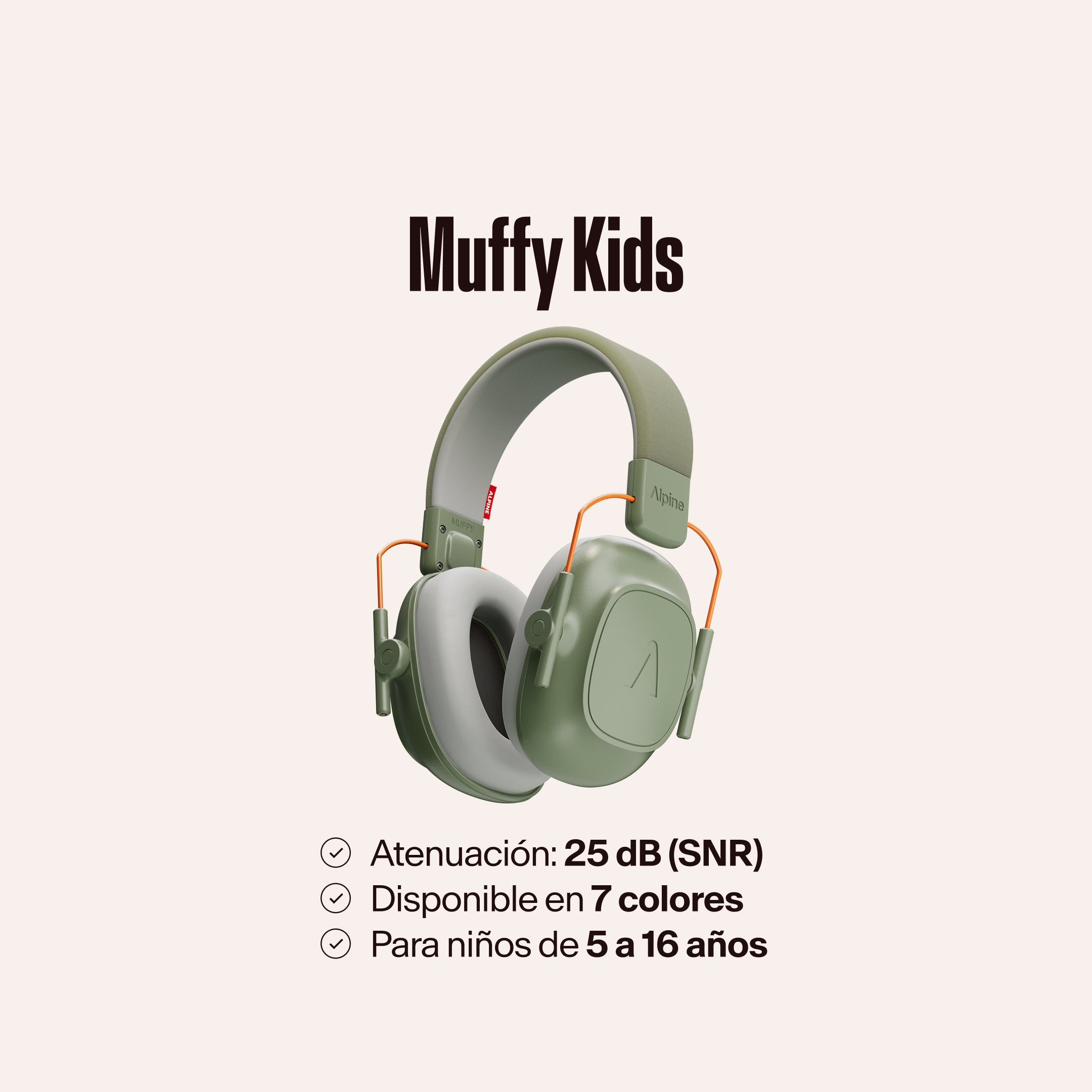 Orejeras Alpine Muffy Kids con el texto &
